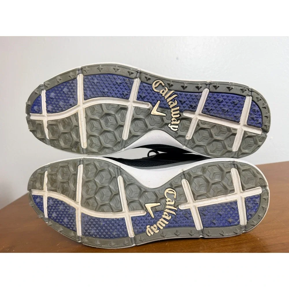 Callaway Golf Shoes Mens 10 Black Balboa Vent Spikeless Mesh Athletic CG206BK‎